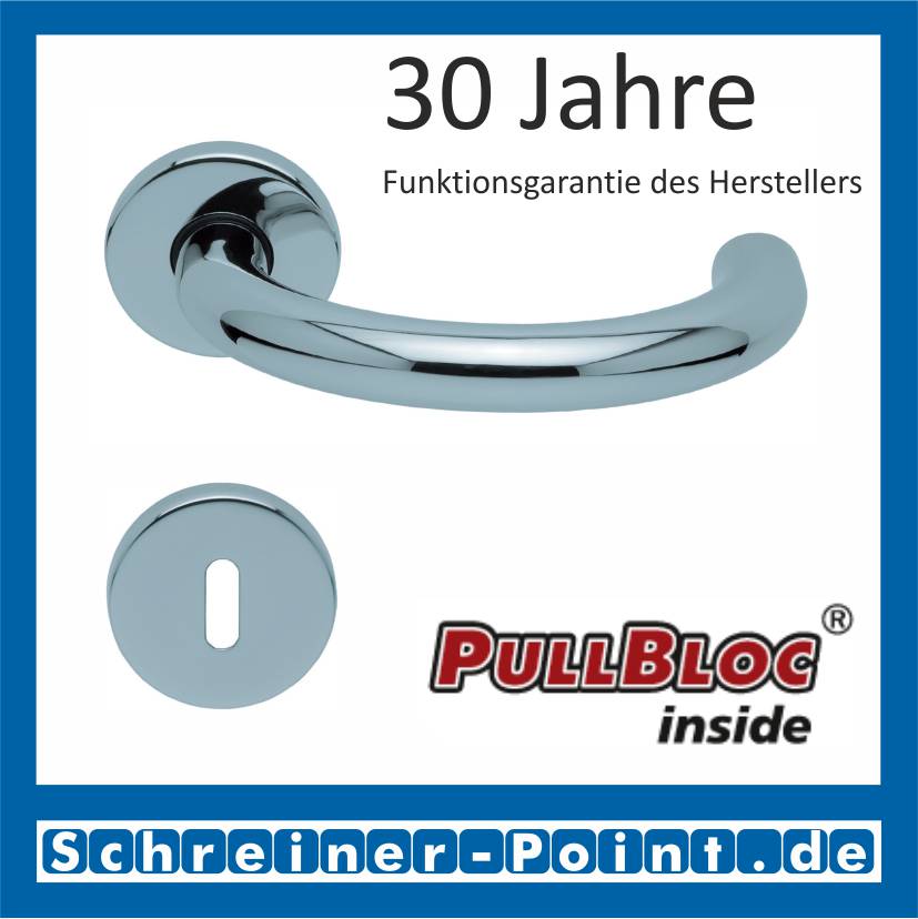 Scoop Baloo PullBloc Rundrosettengarnitur, Rosette Edelstahl poliert